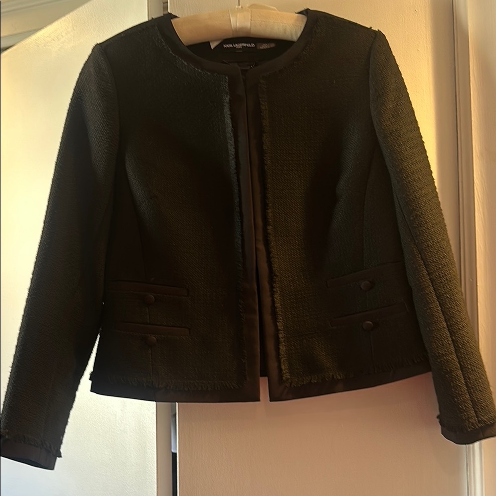 Karl Lagerfeld Black Women's Jacket